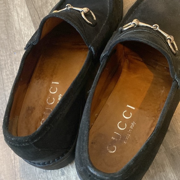 cci Men horsebit Loafers slipon US8 D 
Black suede lug sole solid shoes - Picture 4 of 8